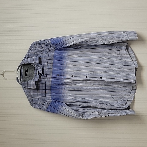 Vince long sleeve plaid cotton button down, men's small - Picture 1 of 5